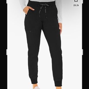 Three (3) Brand New Med Couture Size Medium Black Jogger Scrubs